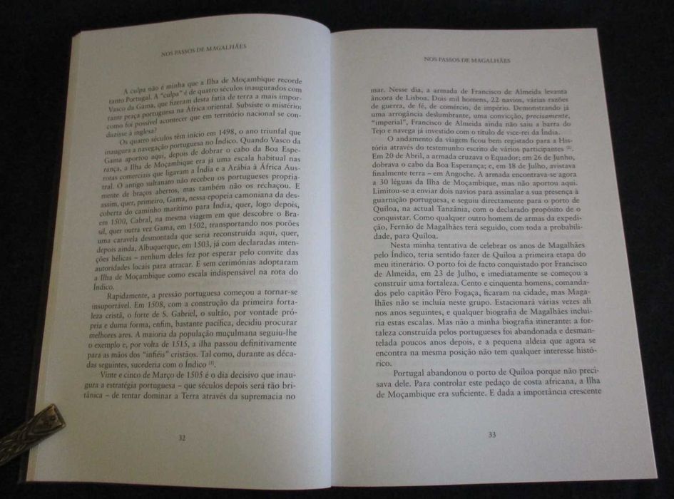 Livro Nos Passos de Magalhães Gonçalo Cadilhe 1ª edição 2008