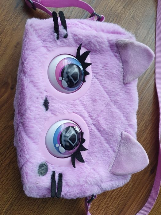 Torebka interaktywna z oczami Puszysty Kot Purse Pets Dzwięk