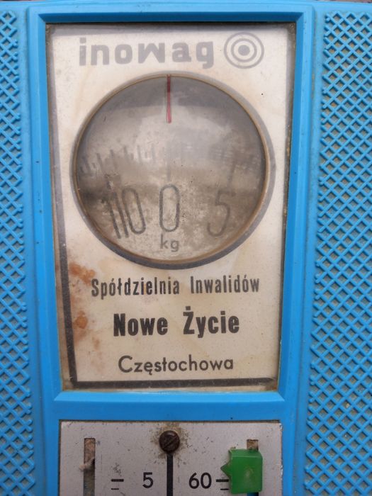Stara waga łazienkowa. PRL.