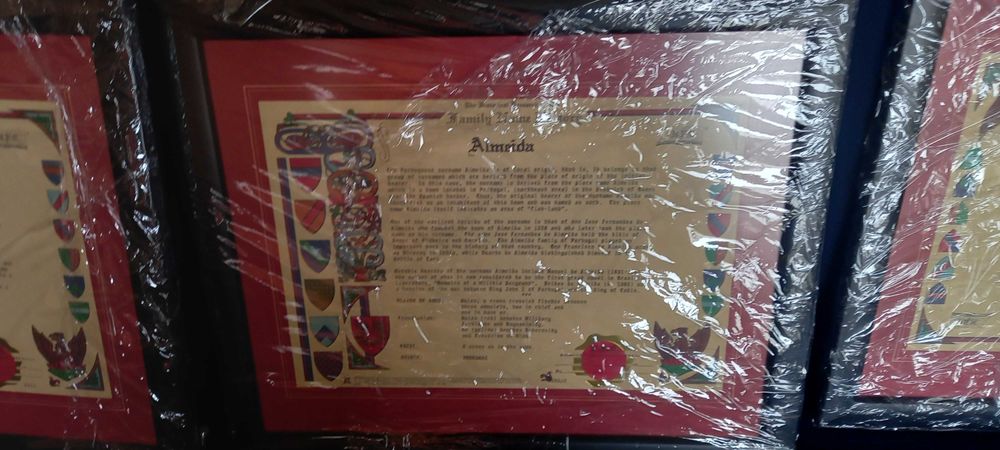 quadros com nome de familia