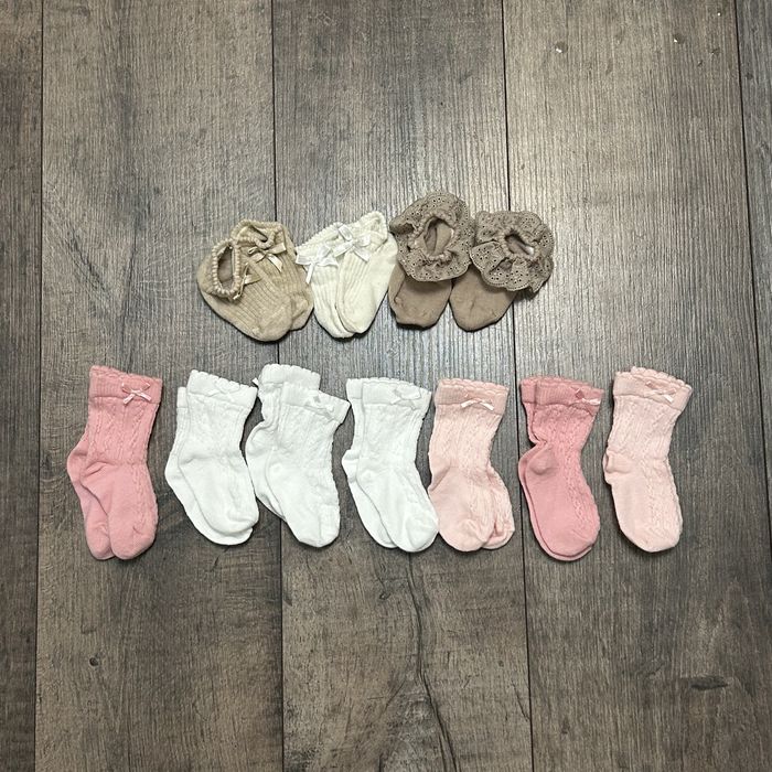 Шкарпетки на дівчинку Next, h&m 3-6 місяців