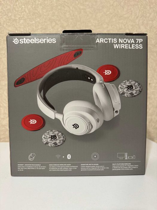 Ігрові бездротові навушники SteelSeries Arctis Nova 7P White Bundle