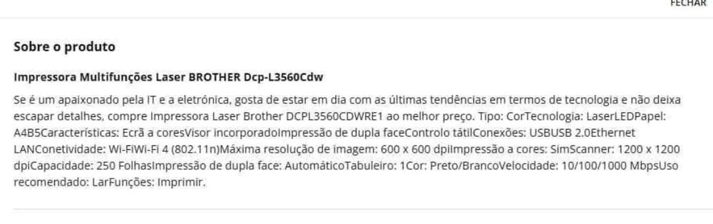 Impressora brother laser