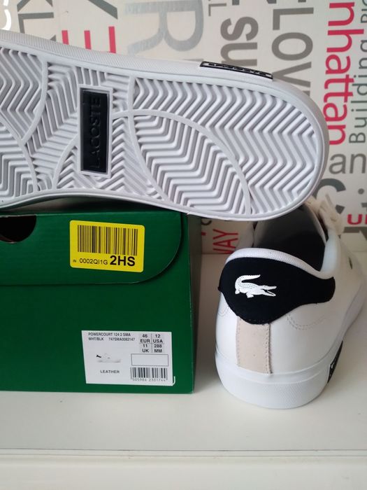 Buty Lacoste Powercourt r.46 (większe! ) - skóra!