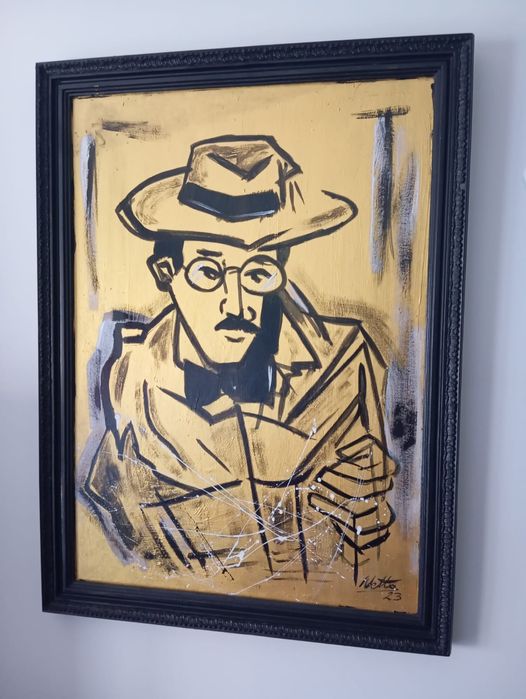Quadro Pintado a mão - Fernando Pessoa