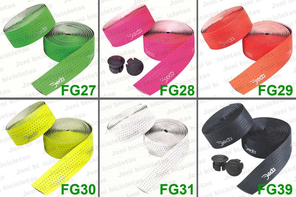 Fitas de guiador de bicicleta, tampas de punho e mangas