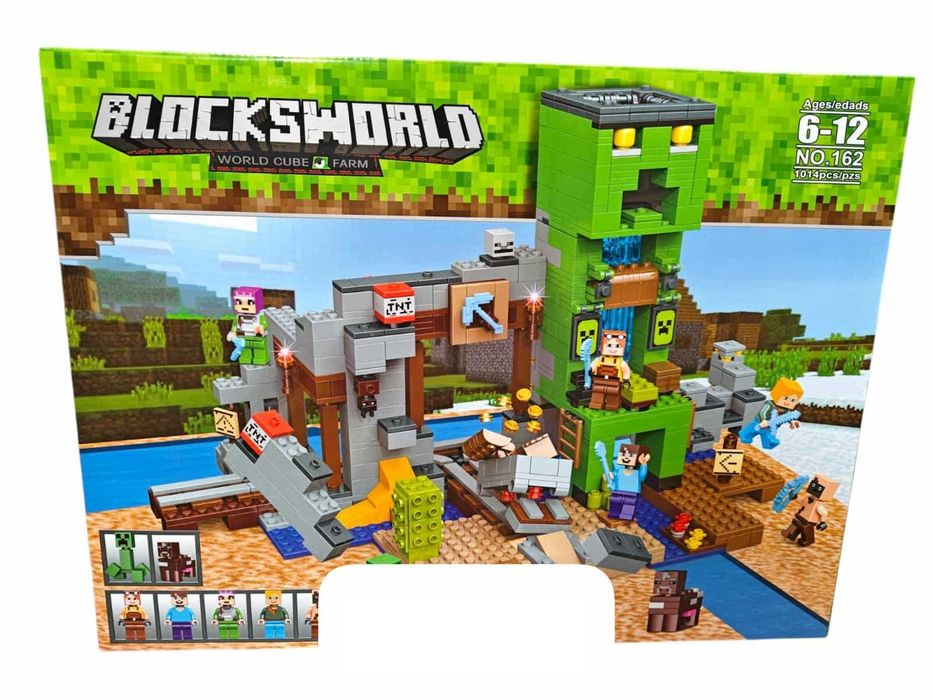 Klocki My World Minecraft Osada Creepera 1014 el. z Polski