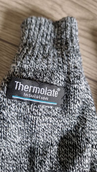 Rękawiczki zimowe grube szare damskie Thermolate Insulation