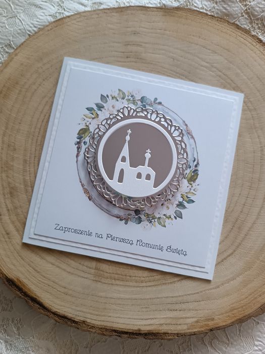 Zaproszenia komunijne, na komunię, Pierwsza Komunia