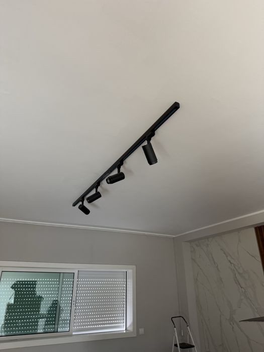 Candeeiro preto sala