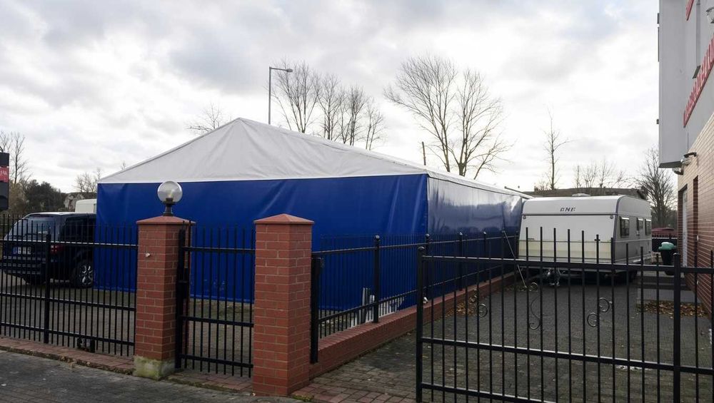 Hala namiotowa 8x12m solidna stalowa konstrukcja, plandeka PVC 650 g/m² handlowa magazyn garażowa