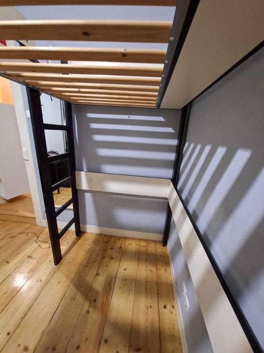 Cama Alta IKEA MÖRRUM - perfeita para aproveitamento de espaço