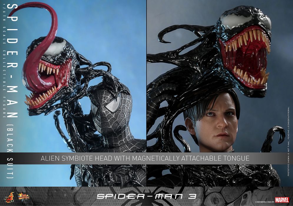 Фігурка 1/6 Hot Toys MMS727 Spider-Man (Black Suit) Spider-Man 3