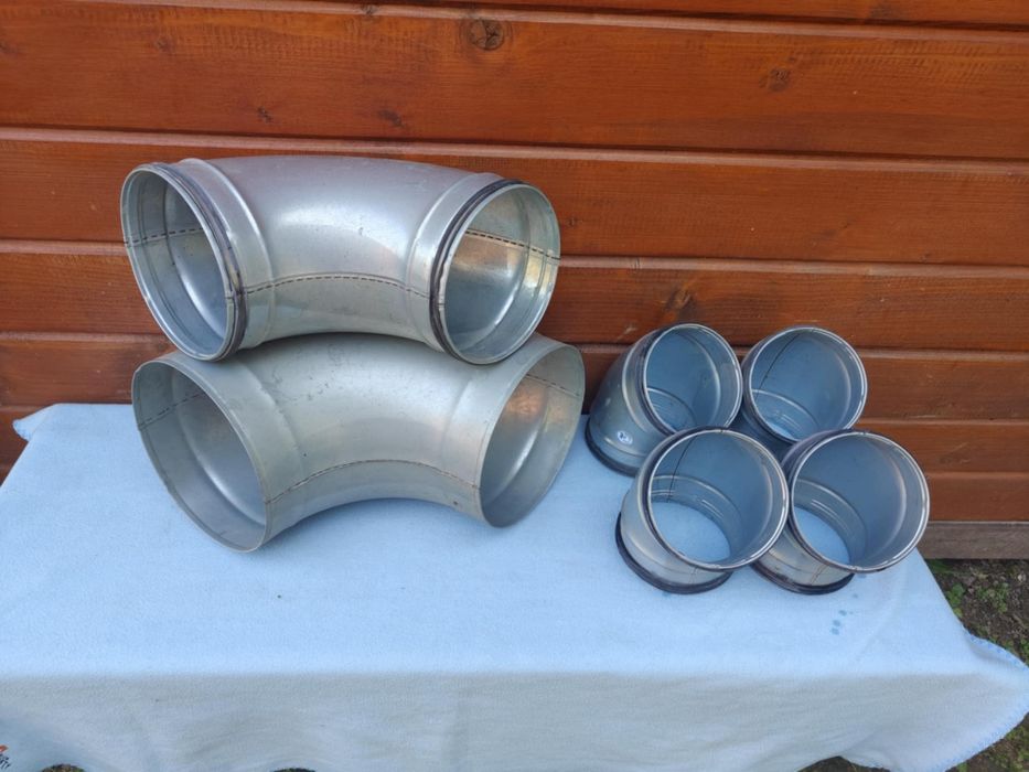 Kolana nyple objemki wentylacja spiro kształtki