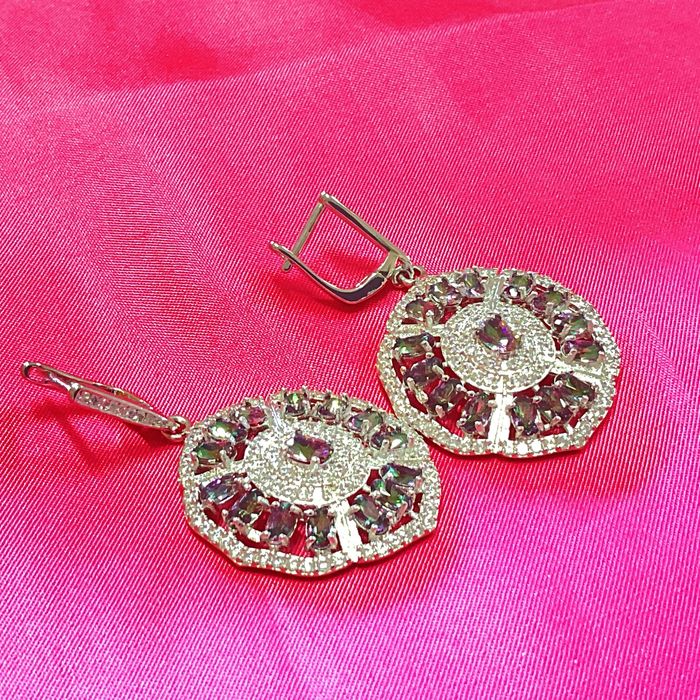 Brincos prata 925 oval 5 cm