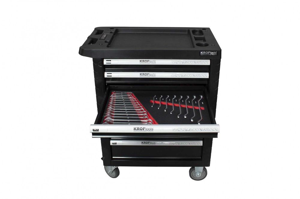 Carro 7 gavetas Kroftools com 172 ferramentas