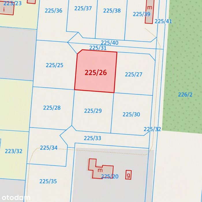 Działka 1072m2 idealna pod budowę domu