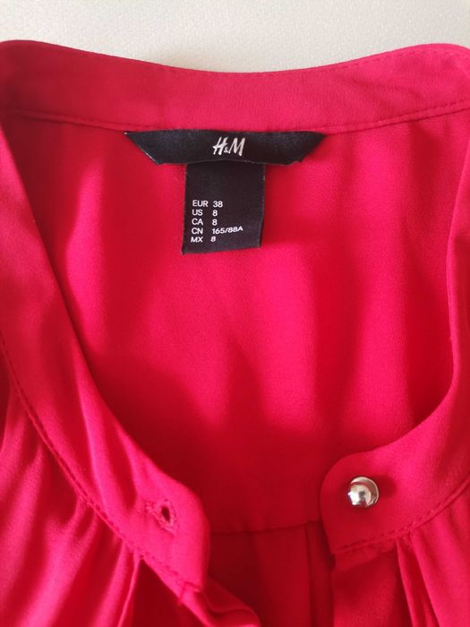 Czerwona bluzka H&M rozmiar 38