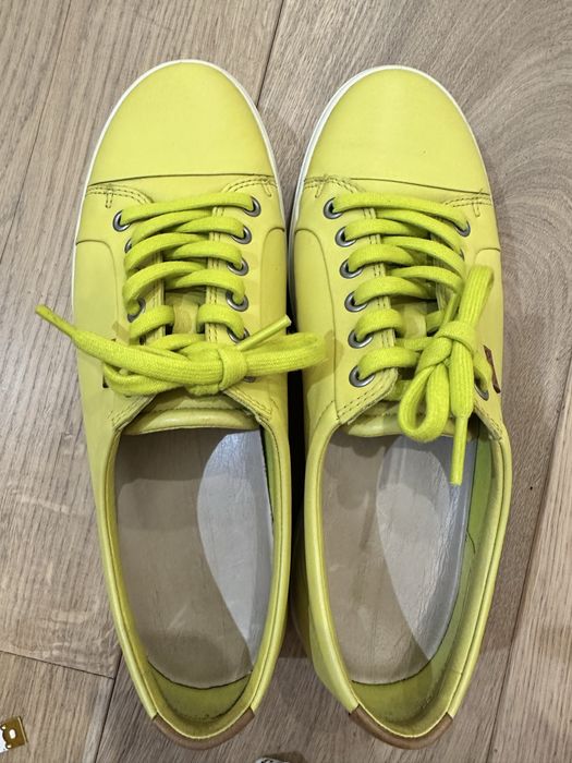 Buty damskie Ecco roz. 40 limonkowe skórzane