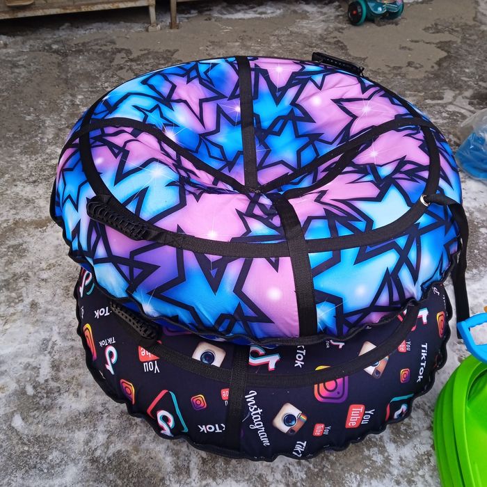 Тюбінг плюшка для катання на снігу