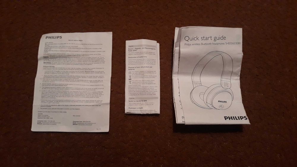Headphones Bluetooth Philips SHB3060 - novos -  portes incluídos