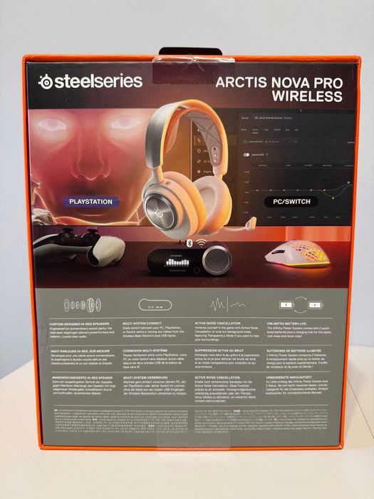 Ігрові навушники SteelSeries Arctis Nova Pro Wireless Black / White