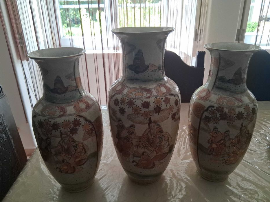 Conjunto de 3 Jarrões decorativos