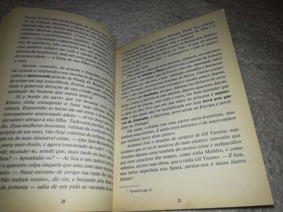 um auto de gil vicente (almeida garrett) 1995 livro