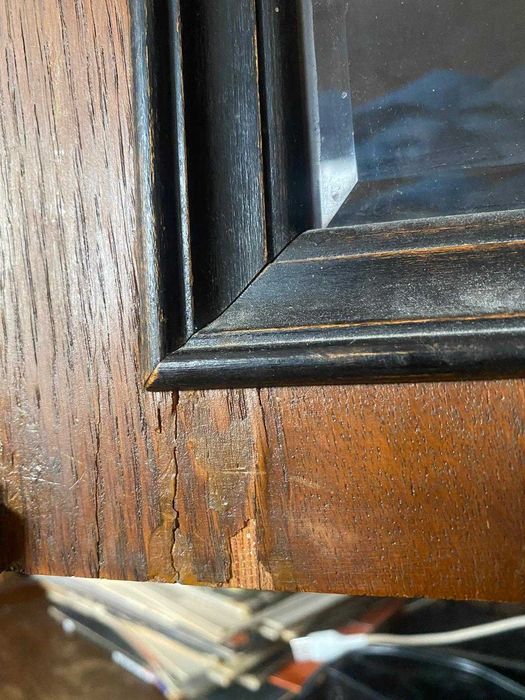 szafa barek witryna wielka dębowa antyczna antyk vitryna KREDENS DĄB