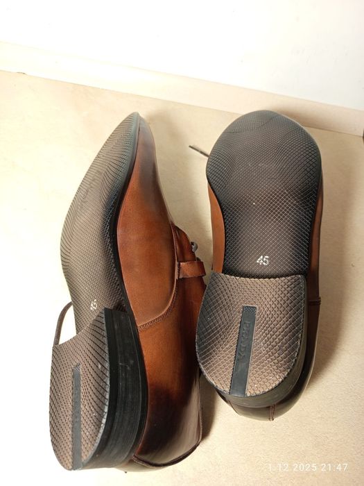 Prada oryginalne luxury skórzane eleganckie buty męskie jak nowe