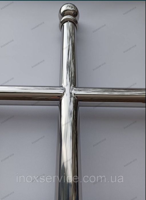 Хрест на могилу з нержавійки Крест на могилу из нержавеющей стали