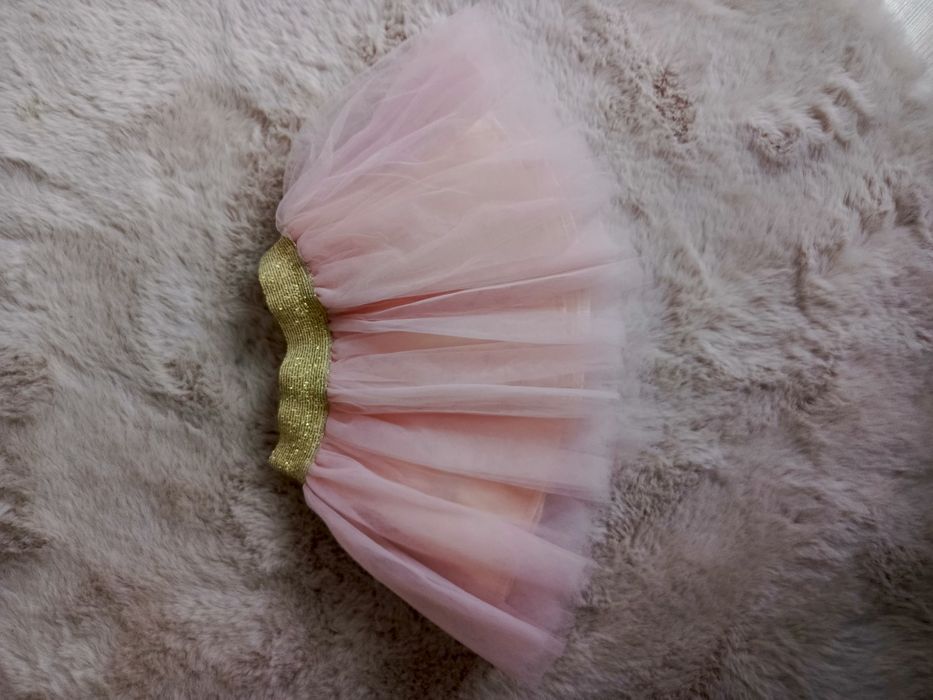 Morelowa spódniczka tiulowa