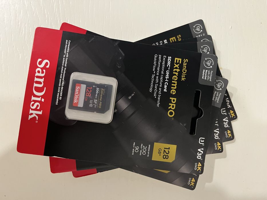 Sandisk extreme pro 128 gb sd 200mb/s