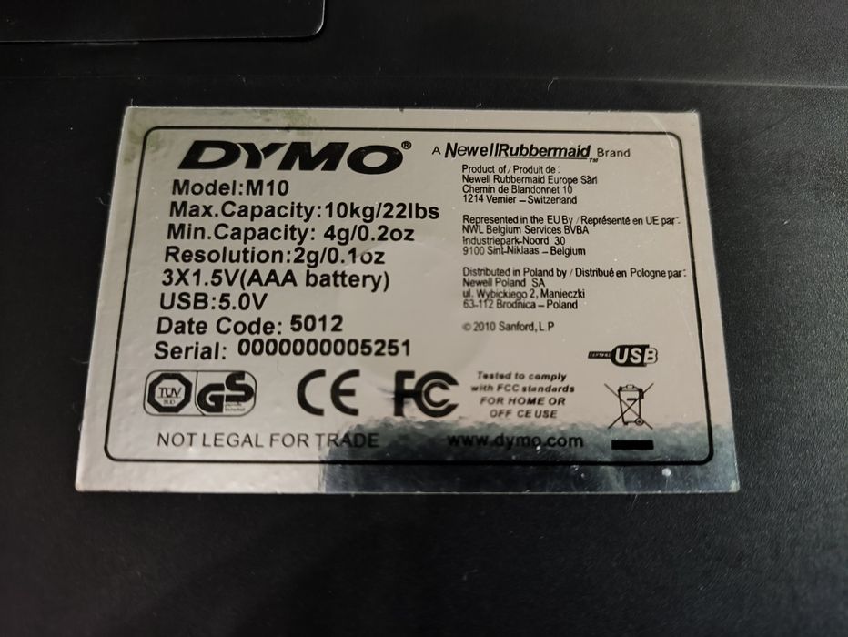 Balança postal Dymo M10 (Usada em bom estado)