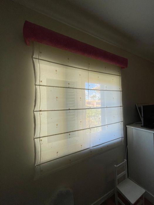 Sanefa em tecido da Designers Guild e estore japones