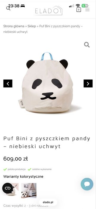 Pufa dziecięca marki BINI