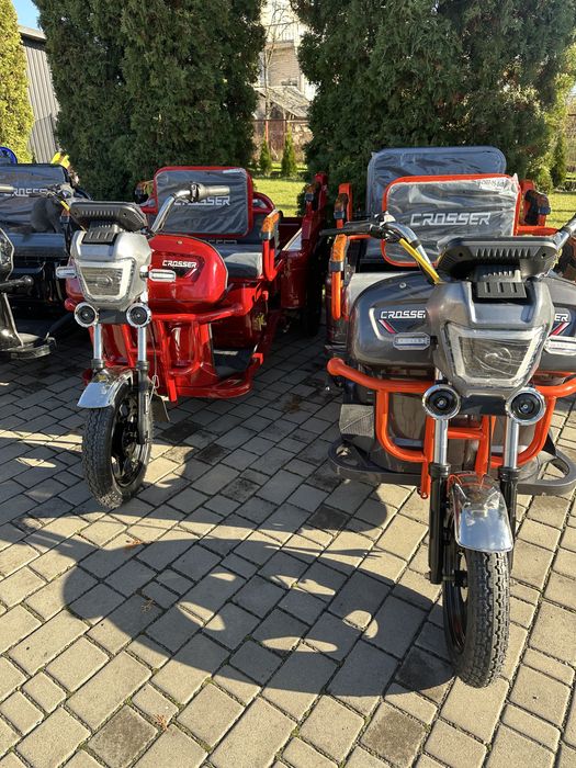 Електричний трицикл вантажо пасажир Crosser Cargo 10