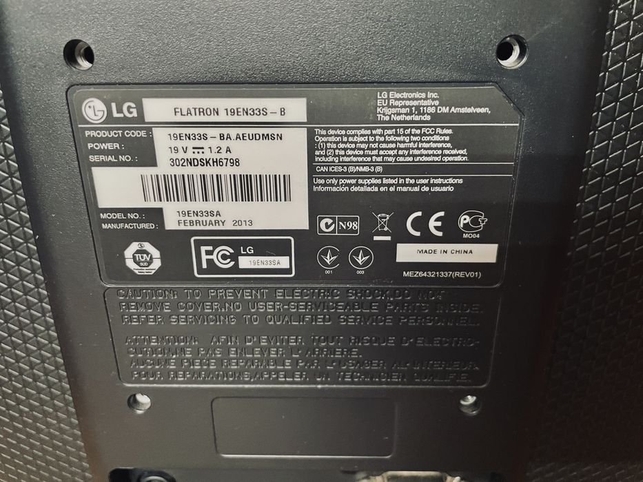 Monitor LG Flatron 19EN33S-B