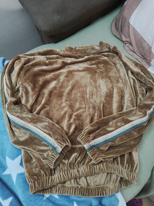 Bluza damska welurowa