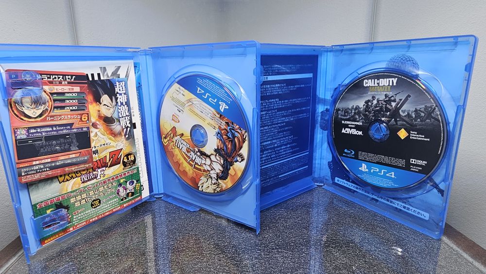 Pack 4X Jogos PS4 Versões Japonesas Call of Duty Black Ops III 3 WW2 WWII Black Ops IIII Dragonball Xenoverse Dragon Ball  PlayStation 4