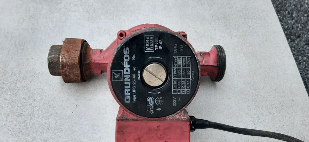 GRUNDFOS UPS 25-40 pompa pieca, kotła cyrkulacyjna