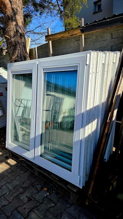 Okna UŻYWANE PCV 149x137 - Dowóz - TANIO