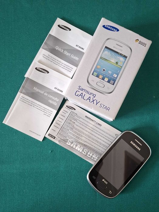 Samsung GT-S5282 Galaxy Star + Caixa e Manuais - Telemovel vintage não funcional