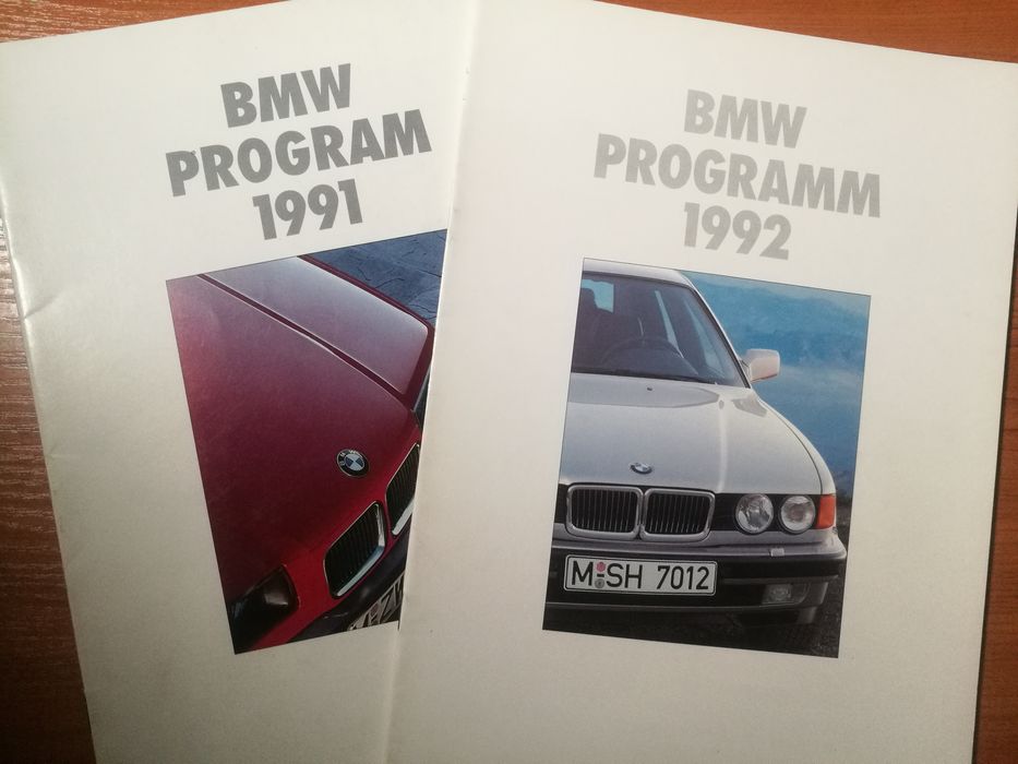 Prospekt BMW programm 91r i 92r