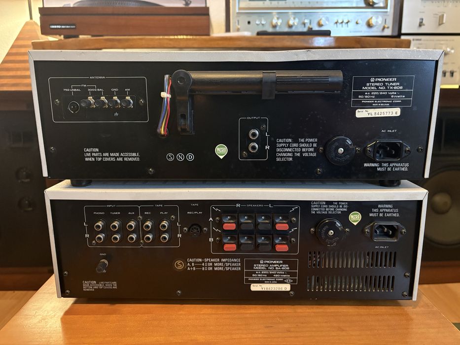 Amplificador e Rádio Pioneer SA-606 / TX-606