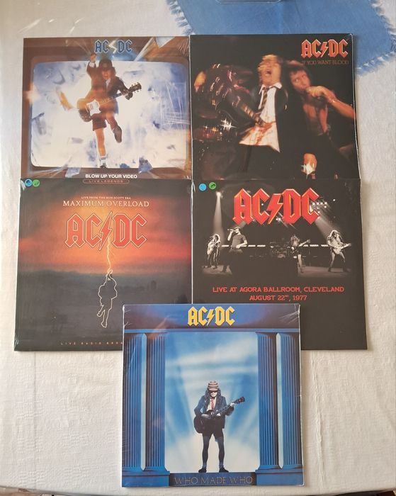 AC DC - 5 Vinis LP's - Novos e Selados
