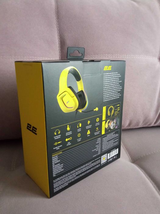 Навушники ігрові 2E Gaming HG340 RGB 3.5mm Yellow
