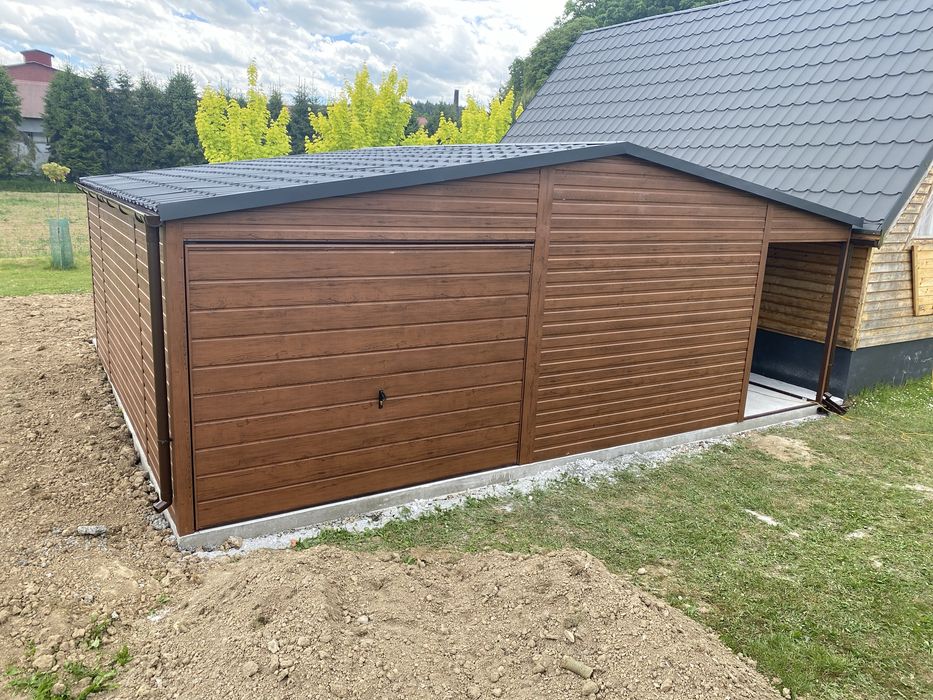 Garaż blaszany na wymiar! Garaż 9x7 10x7 10x8. Konstrukcja ocynkowana!