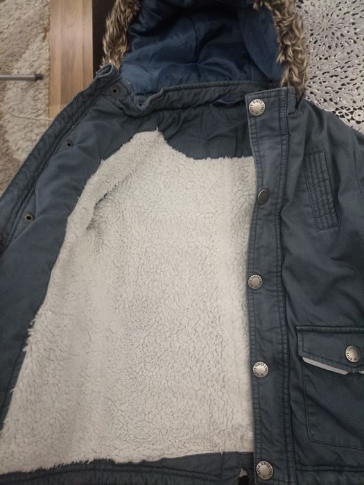 Kurtka zimowa z barankiem chłopięca