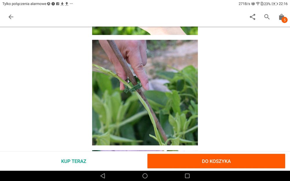 Zapinki klipsy do łodyg warzyw kwiatów pomidorów 100szt